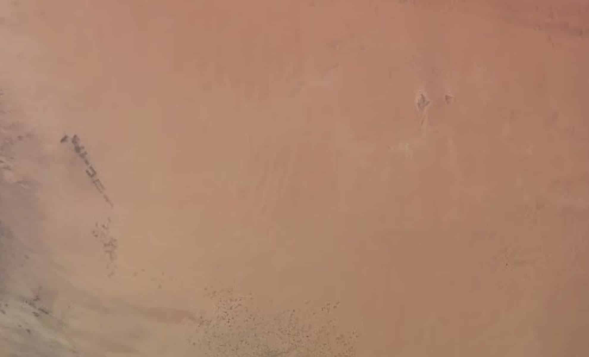 Space Station Camera Captures Strange Symbols in the Desert