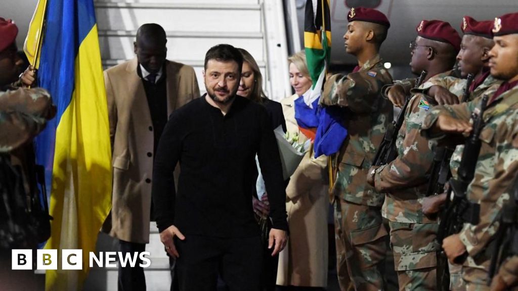 Zelensky cuts short South Africa visit after Russian attack on Kyiv