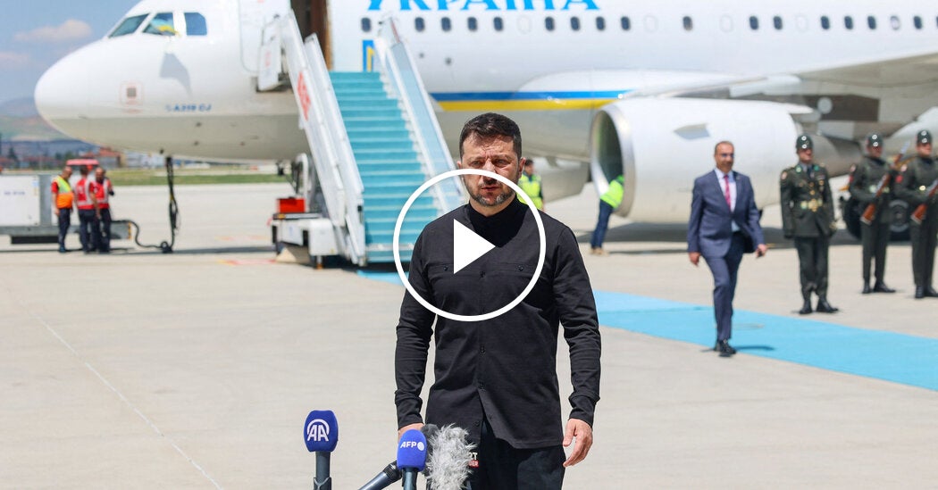 Ukraine’s President Lands in Turkey for Peace Talks with Russia