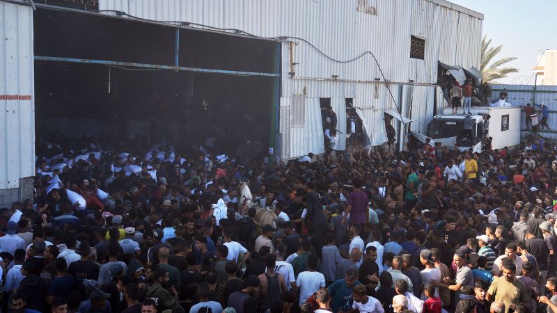 Hundreds of starving Palestinians storm Gaza food warehouse in deadly incident, says UN agency