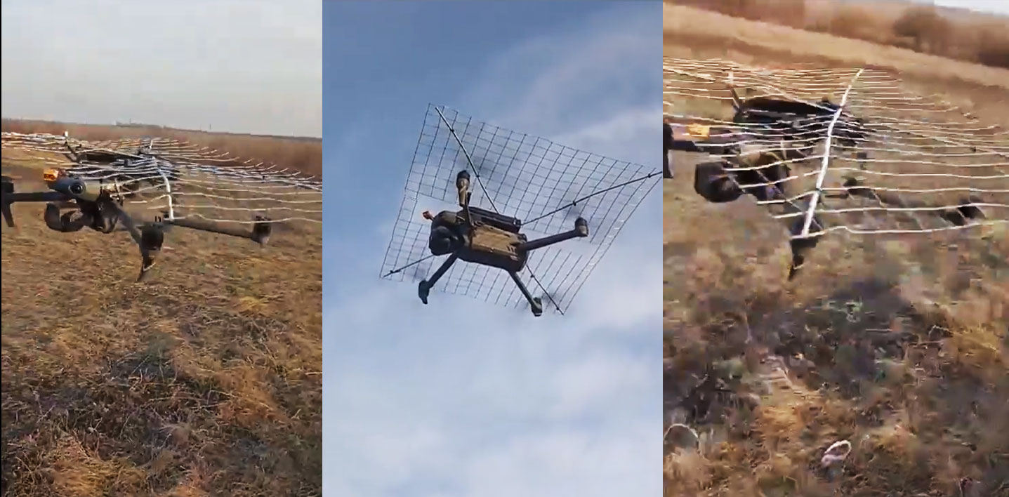 Drones defending against drones: anti-UAV cages appear on Ukrainian Mavics