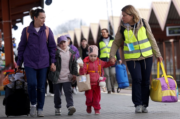 The EU is set to review extending protection for Ukrainian refugees.
