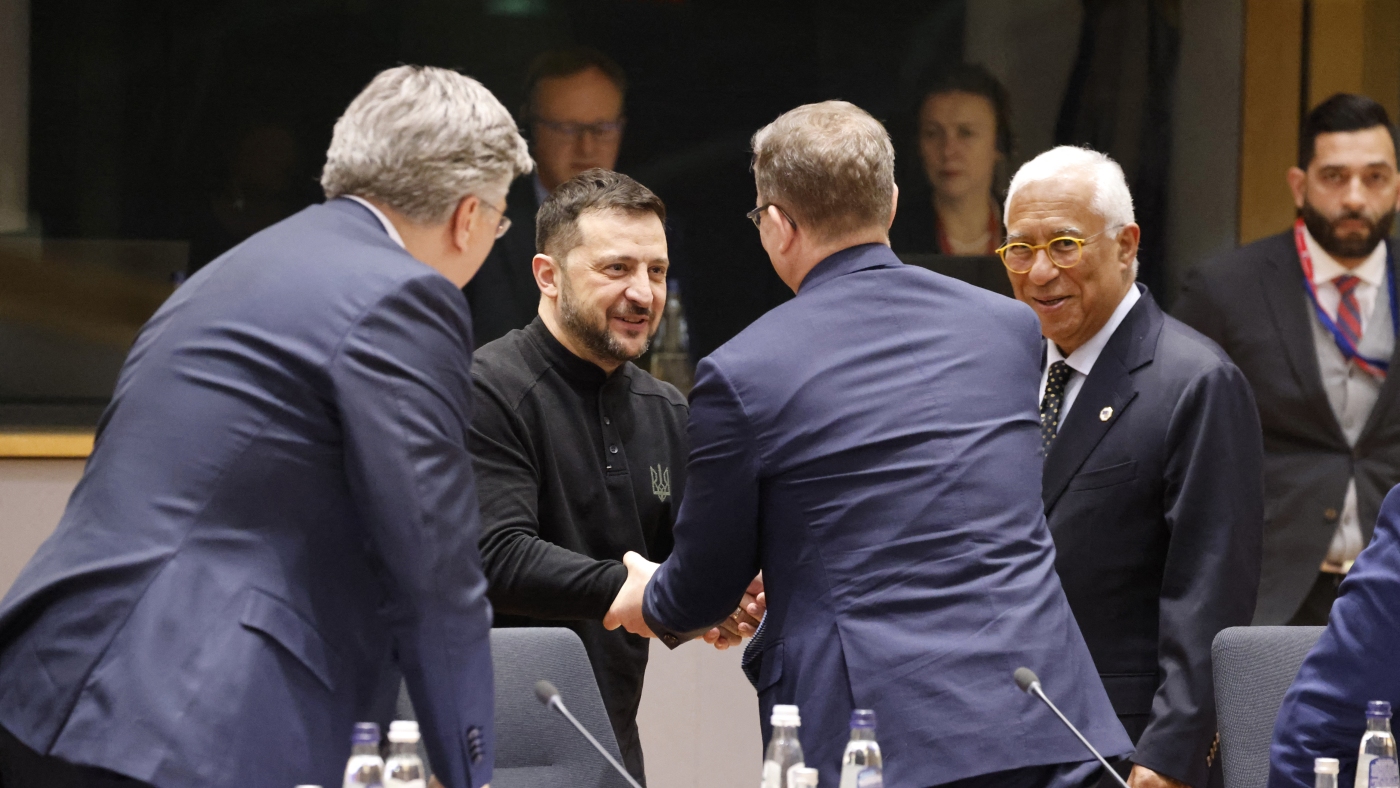 EU backs big defense package, as Ukraine-U.S. talks set for next week : NPR