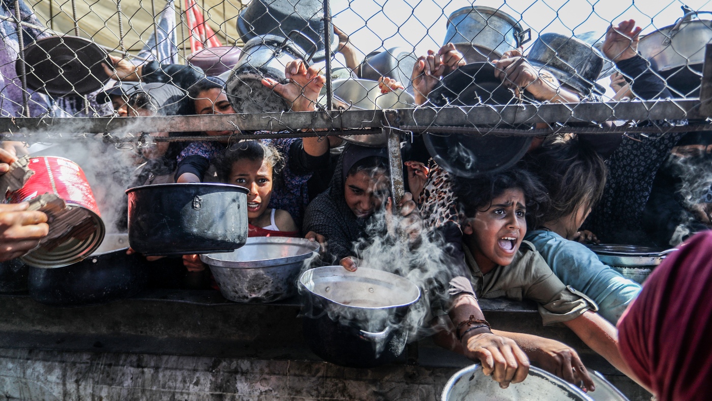 Gaza food aid decays in Jordan warehouses : NPR