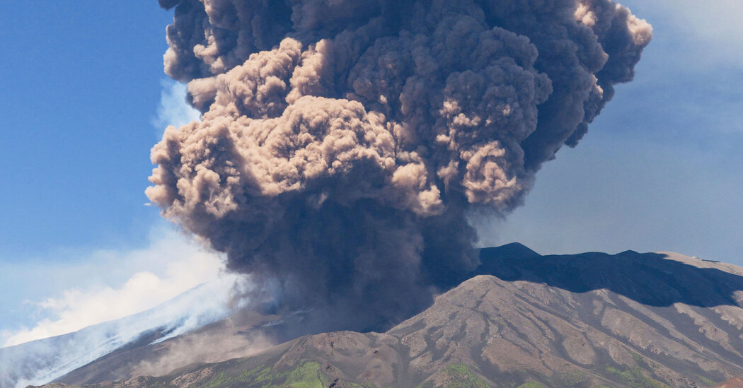Mount Etna Erupts in Sicily, Sending Hikers Scrambling for Cover
