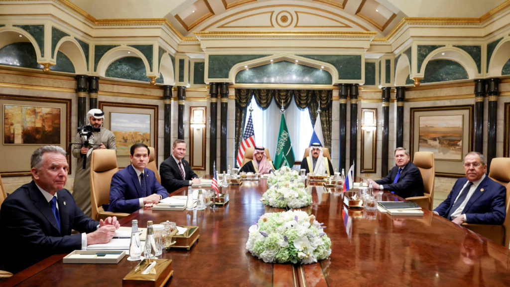 Russian and U.S. officials meet in Saudi Arabia without Ukraine to discuss improving ties and ending war
