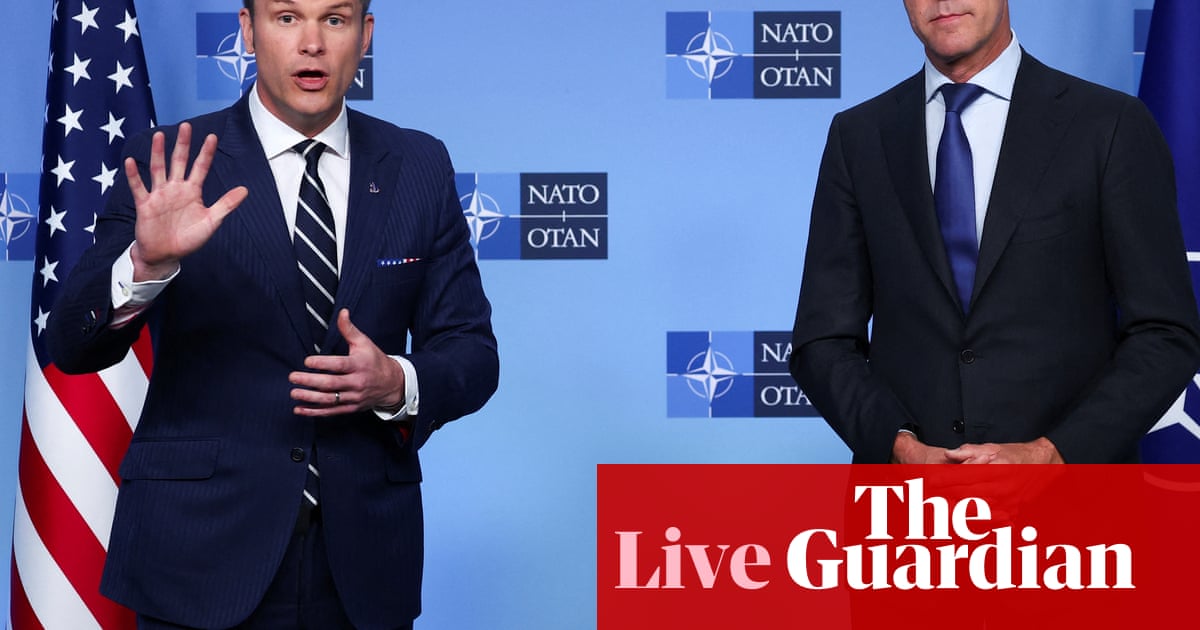 Nato security spending of 5% GDP ‘will happen’, says Hegseth ahead of Brussels meeting – Europe live | Nato