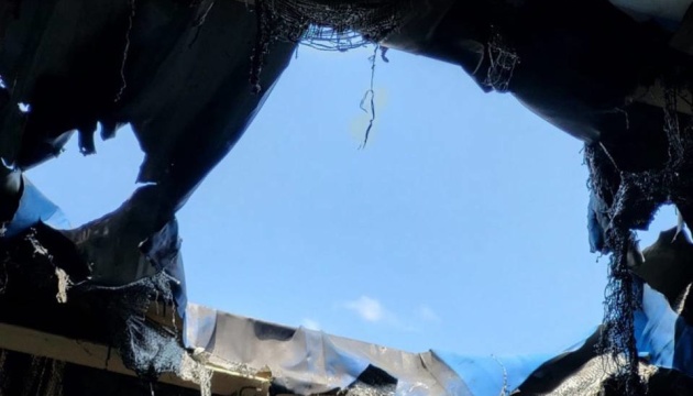 Russian drone hits agricultural enterprise in Zaporizhzhia community