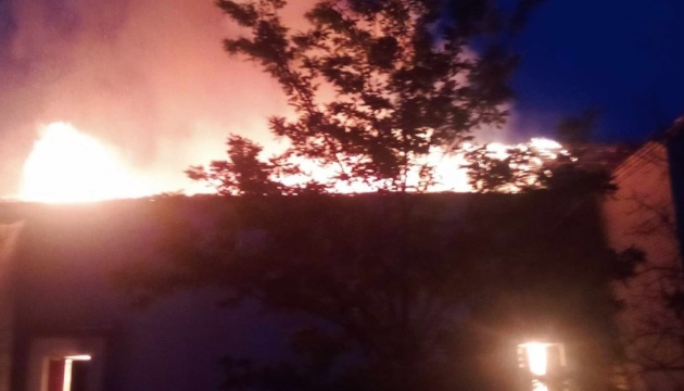 Cultural center in Kherson region completely destroyed by drone strike