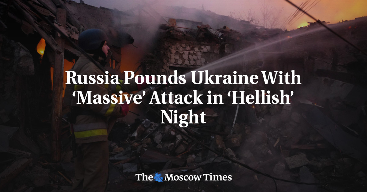 Russia Pounds Ukraine With ‘Massive’ Attack in ‘Hellish’ Night
