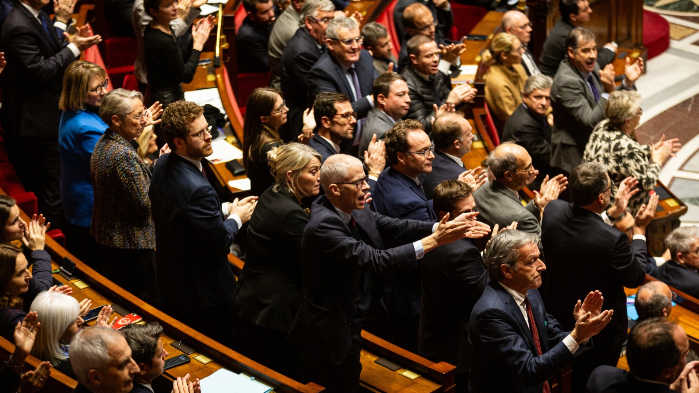 France’s toppled government adds to Europe’s larger political problems : NPR