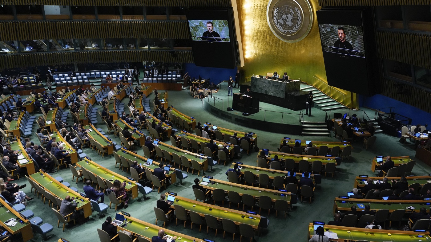 U.N. passes European resolution urging Russian withdrawal from Ukraine : NPR