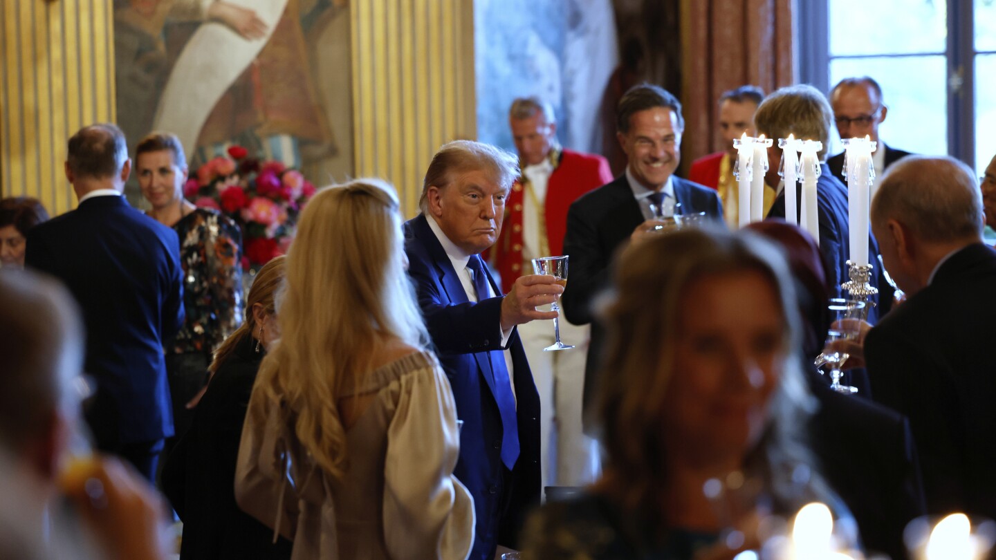 Photos from The Hague as NATO leaders including Donald Trump gather for historic summit