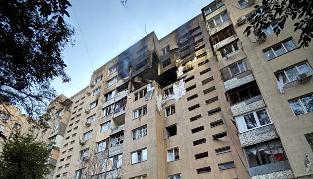 Russian drone hits apartment block in Odesa