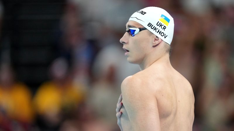 Vladyslav Bukhov: Fleeing his hometown after Russia’s invasion, Ukrainian swimmer never thought he’d become a world champion