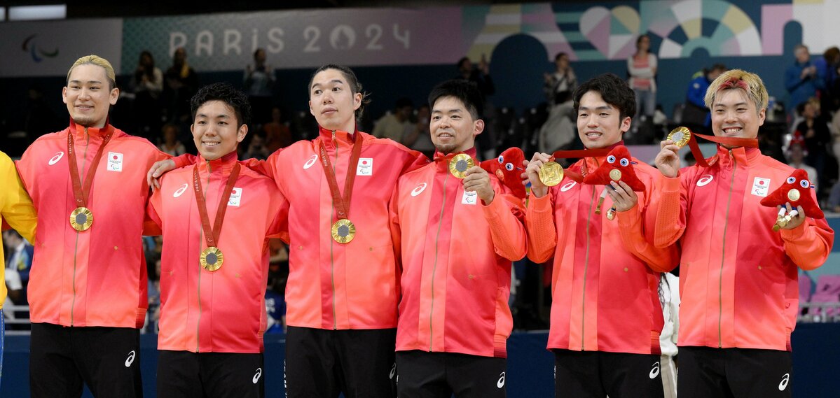 Japan top Ukraine in OT to win 1st men’s goalball gold