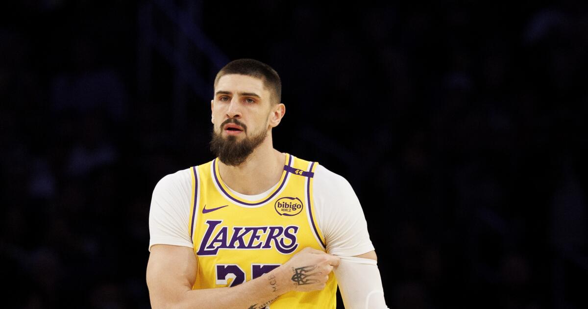 One Laker player’s hope is for peace in Ukraine