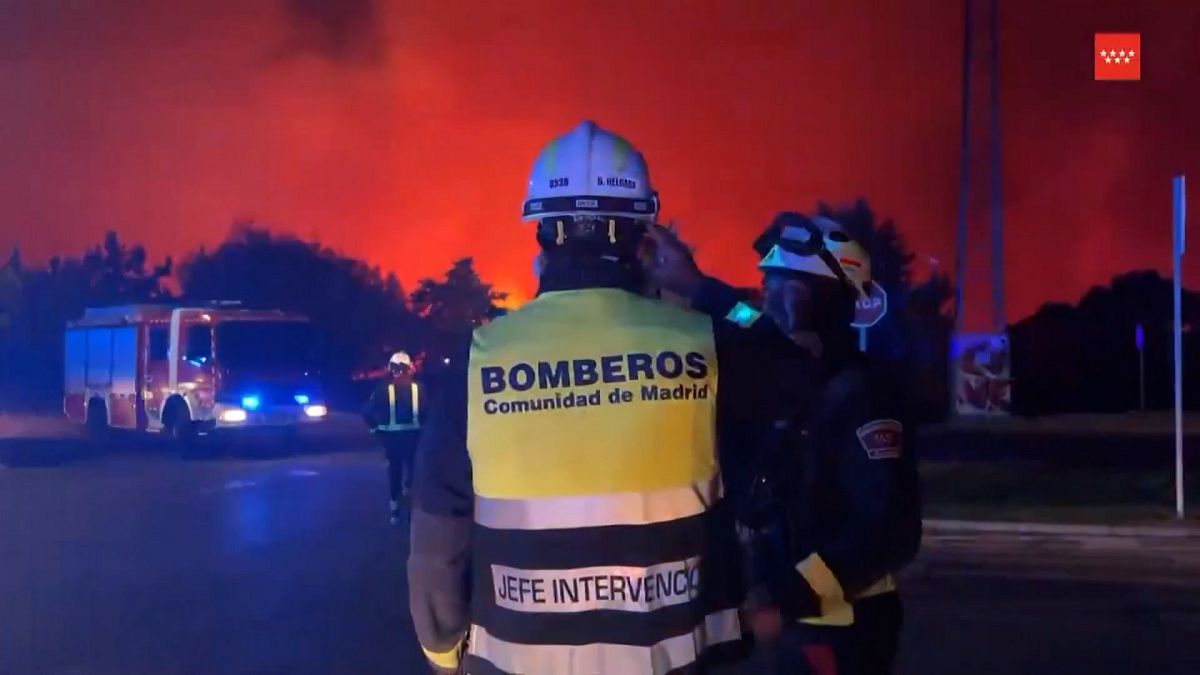 Video. Deadly wildfire contained after raging near Madrid suburb