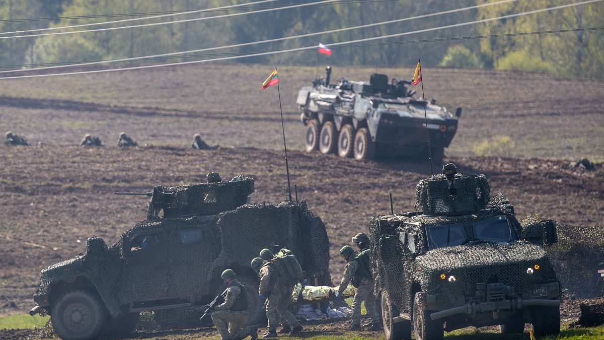 Lithuania has installed so-called ‘dragon’s teeth’ on the border with Russia