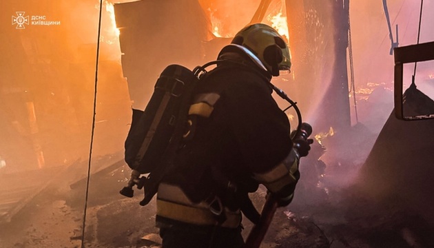 Russian strike triggers major fires at industrial facilities in Bila Tserkva
