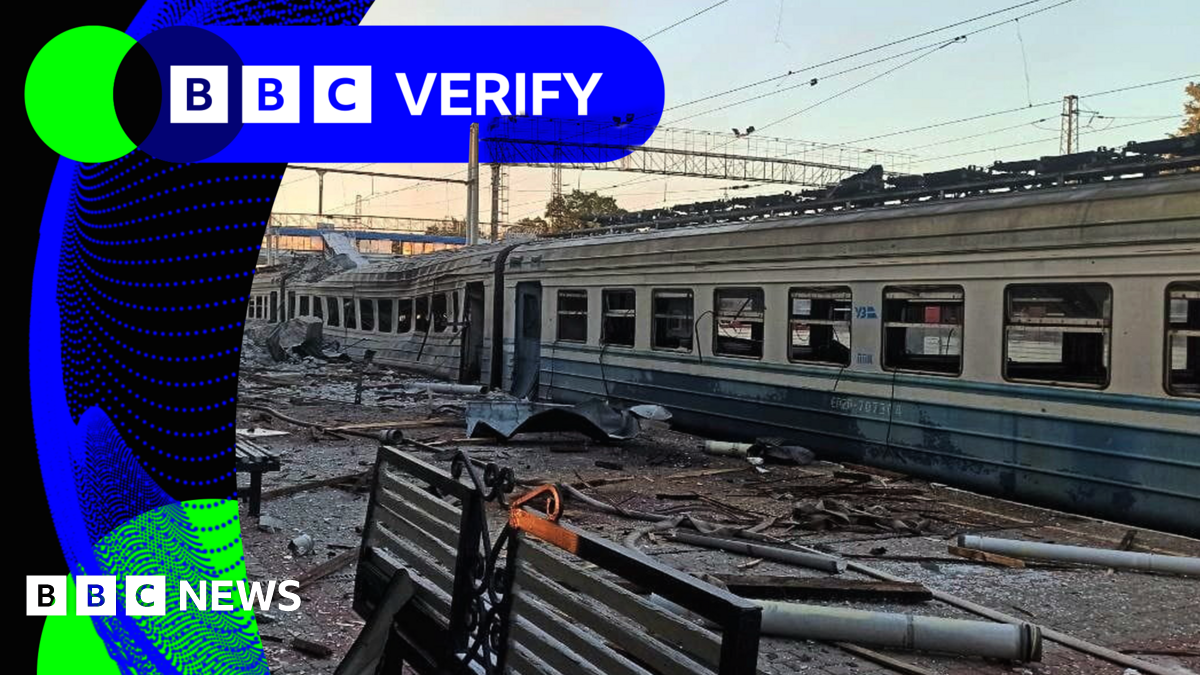 BBC Verify Live: Verifying video after deadly Russian strike on Ukraine transport hub