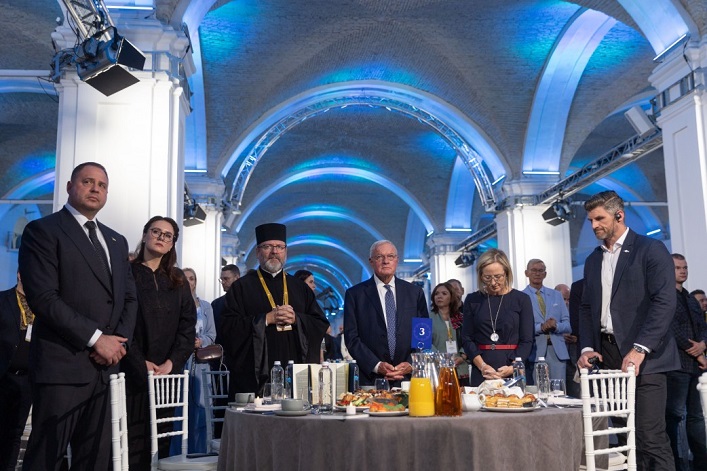 Trump advocates for lasting peace: Keith Kellogg speaks at the National Prayer Breakfast in Kyiv.