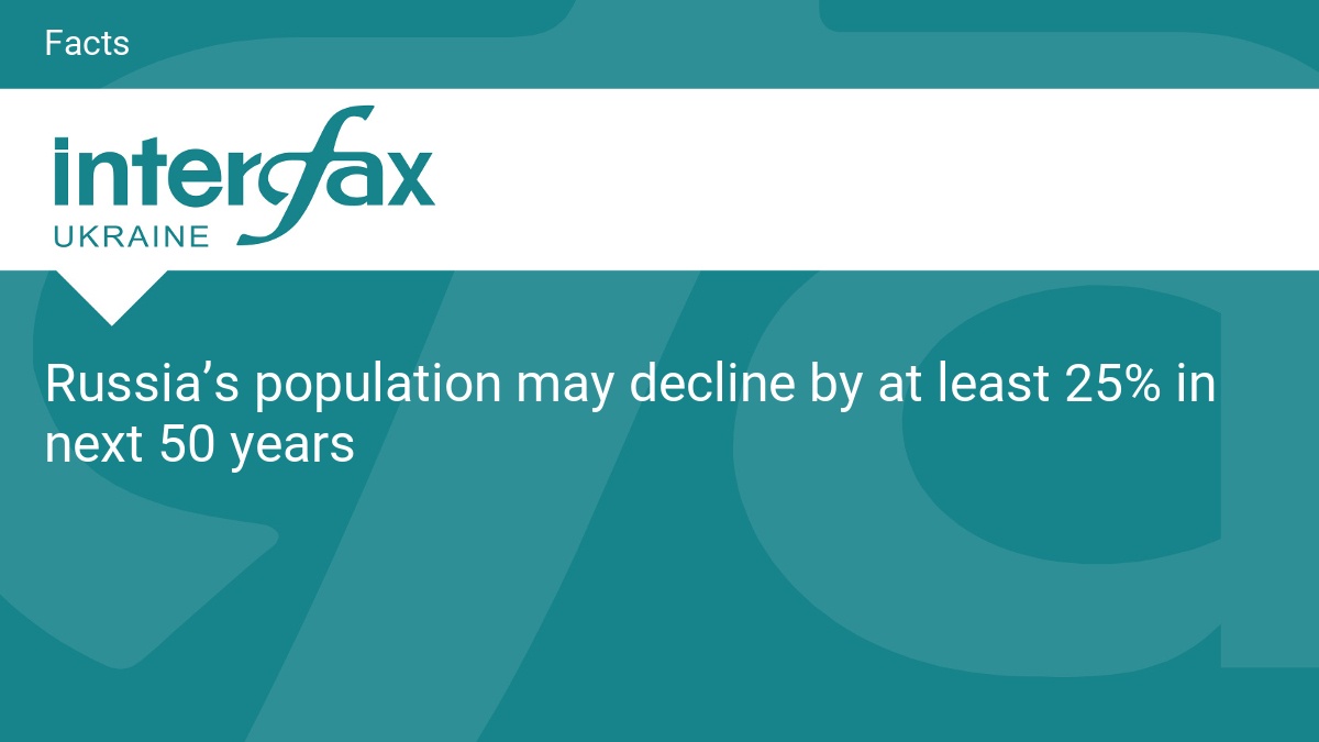 Russia’s population may decline by at least 25% in next 50 years