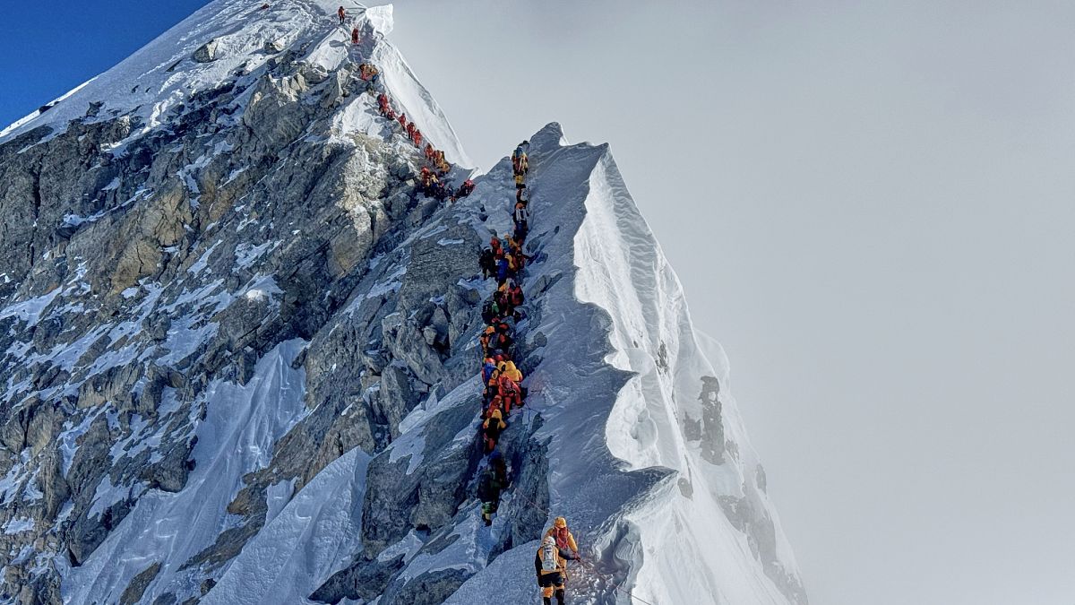 Video. Polish climber completes historic ski descent of Mount Everest after s