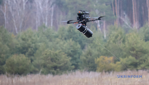 Border guards show FPV drone strike on Russian checkpoint 20 km away