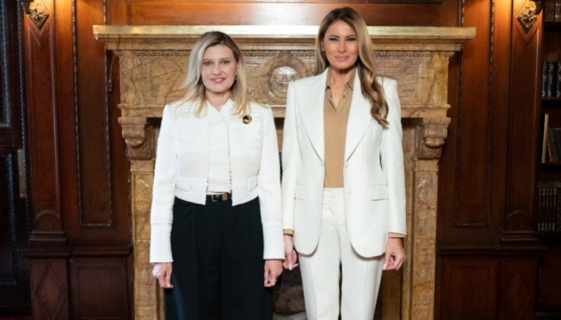 Ukraine, US first ladies discuss protection of children