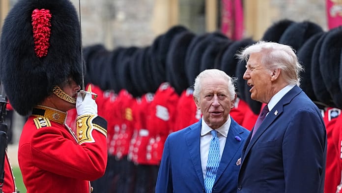 Trump welcomed to Windsor Castle with full royal pageantry