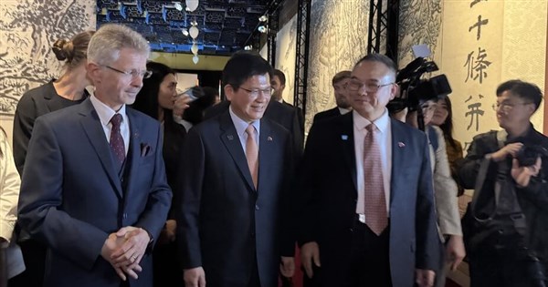 Taiwan rejects Beijing’s criticism of top diplomat’s Europe trip