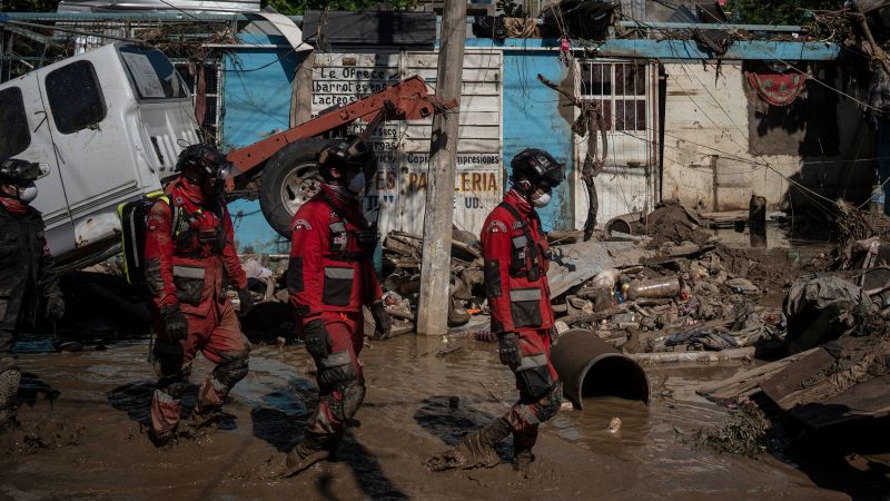 Death toll from torrential rains in Mexico rises to 64 as search operations expand