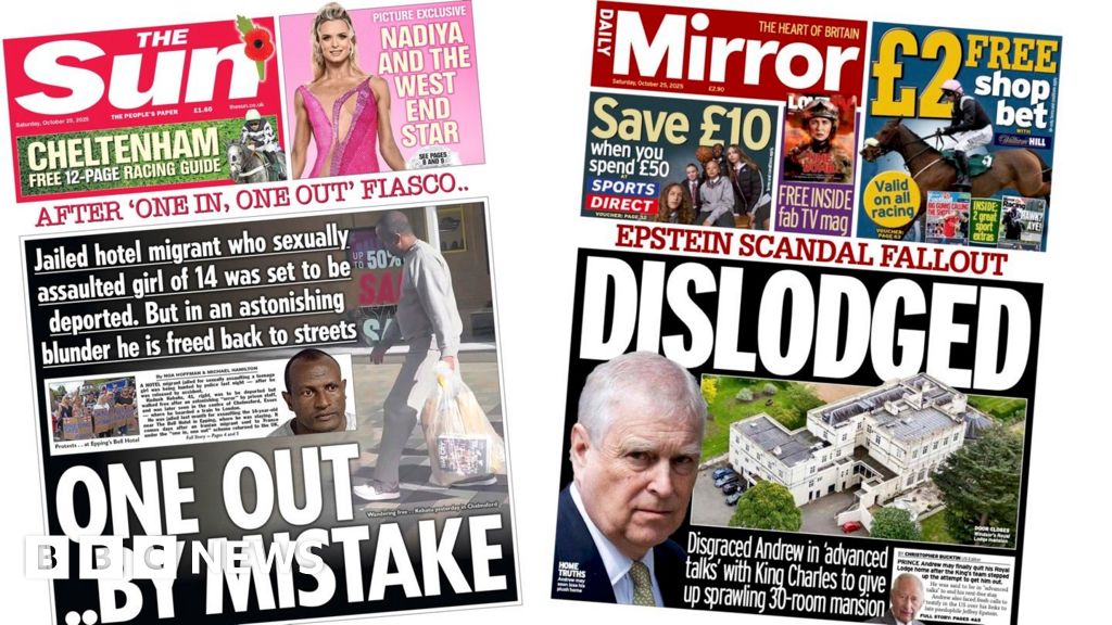 ‘One out… by mistake’ and Prince Andrew ‘dislodged’