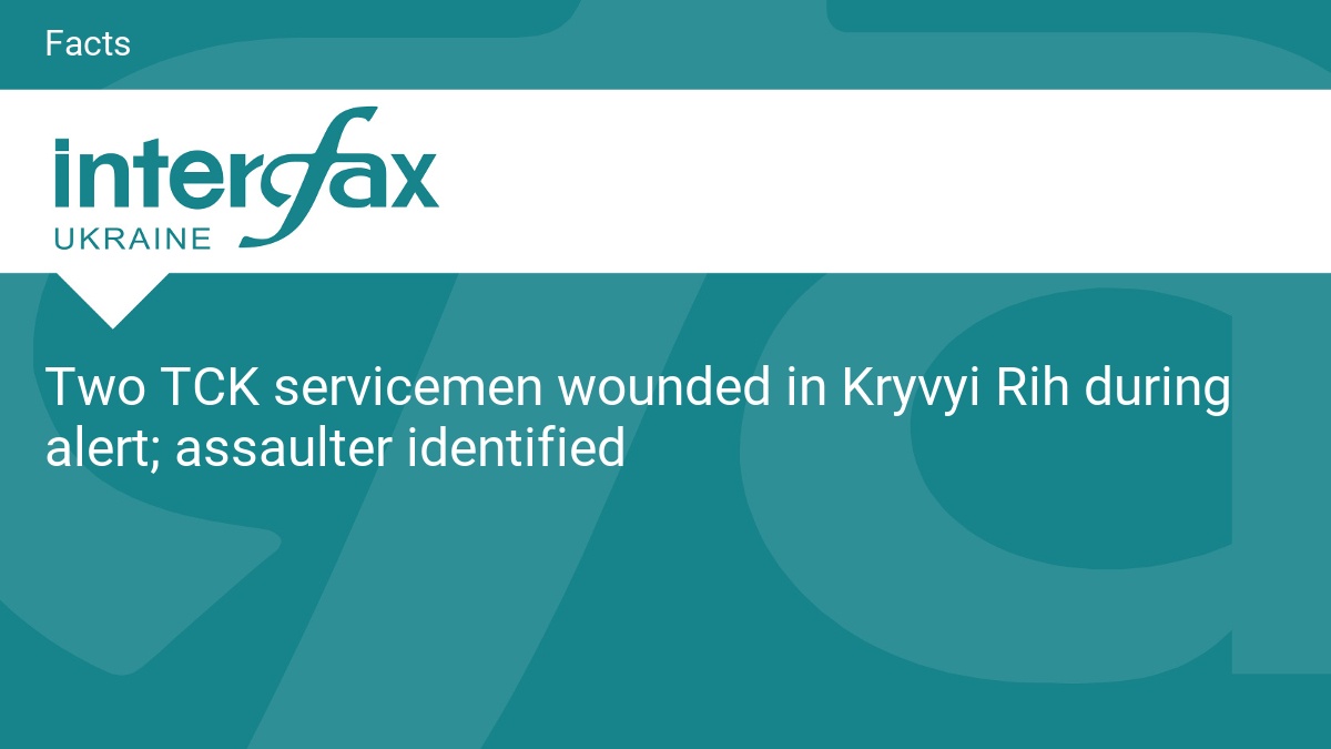 Two TCK servicemen wounded in Kryvyi Rih during alert; assaulter identified