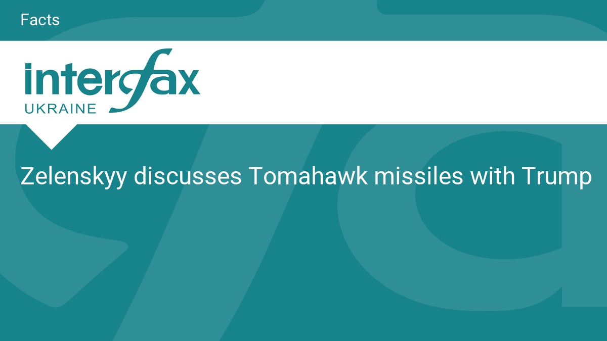 Zelenskyy discusses Tomahawk missiles with Trump