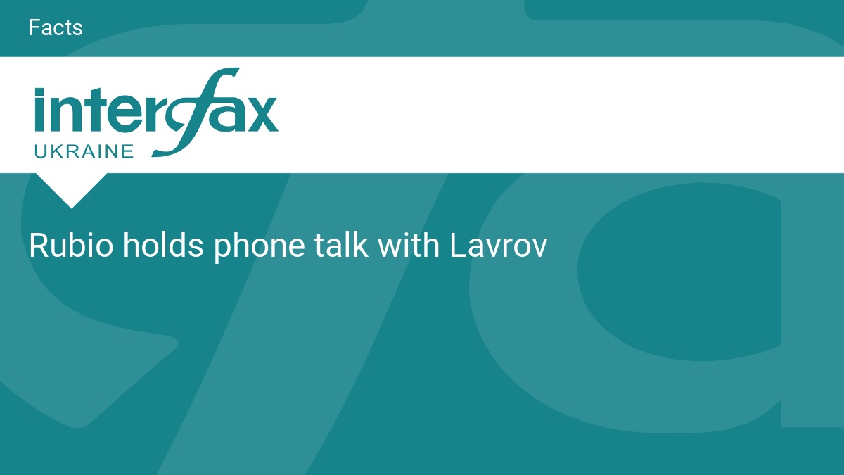 Rubio holds phone talk with Lavrov
