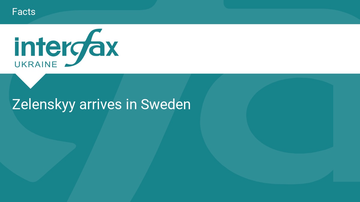 Zelenskyy arrives in Sweden