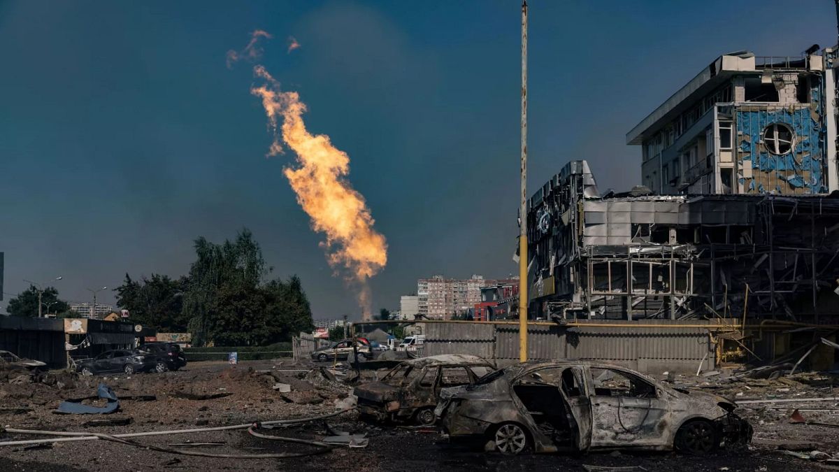 Russia targets Ukraine’s gas facilities in biggest attack of the war, officials say