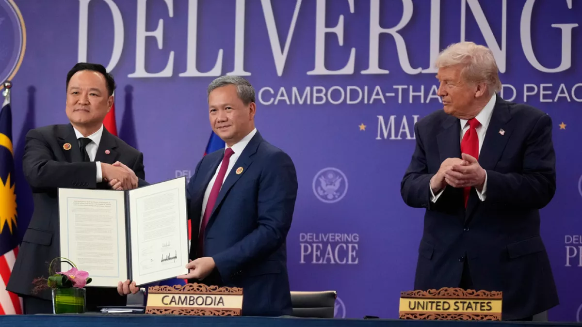 Trump presides over ‘historic’ peace deal between Thailand and Cambodia