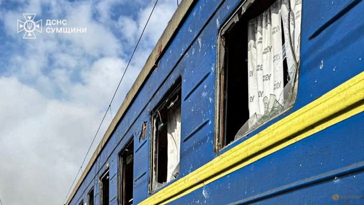 Russian strike hits train station in Ukraine, killing one and injuring 30