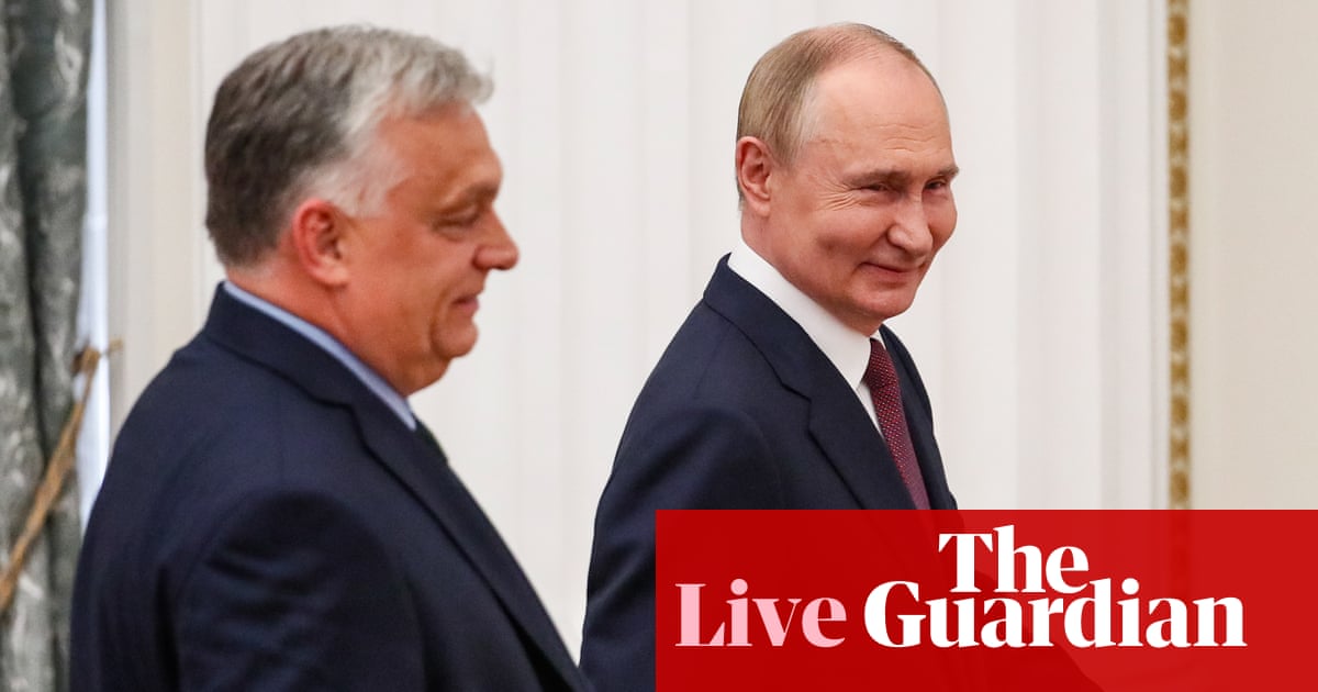 Hungary to ensure Putin can enter Budapest for summit with Trump – Europe live | Europe