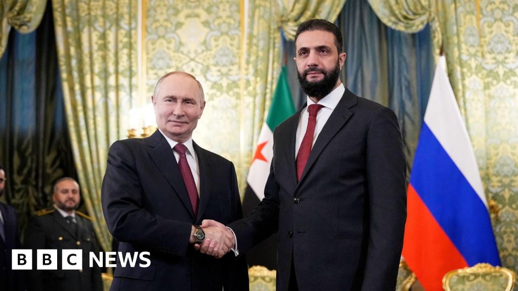 Syria’s Sharaa meets Putin in Moscow for first time since Assad’s fall