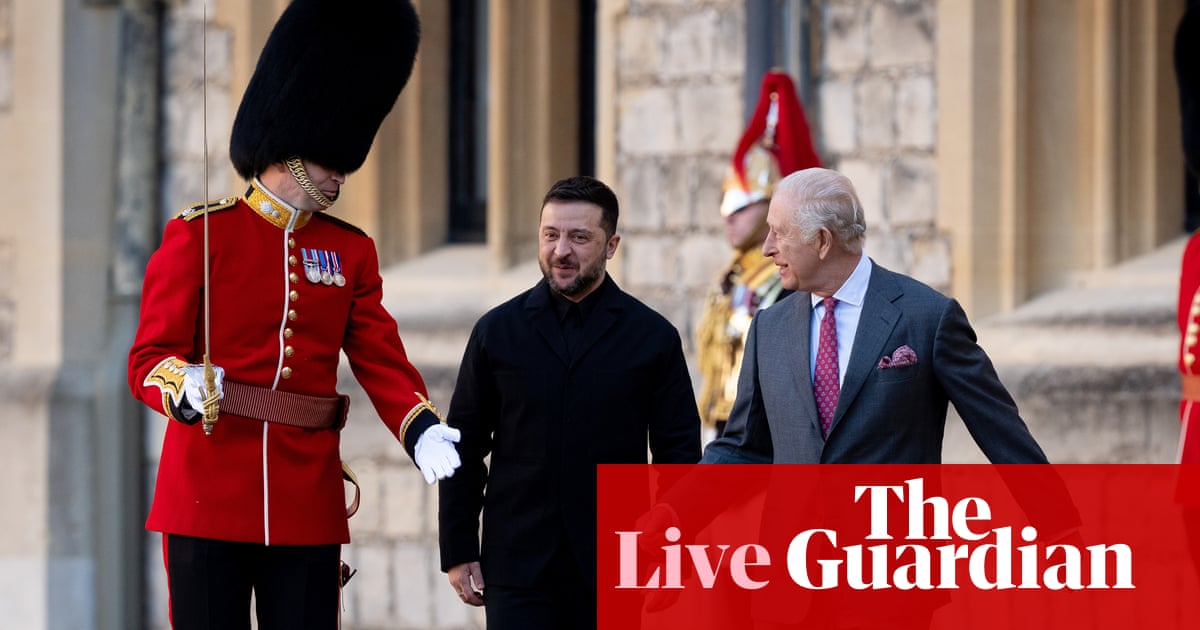 Zelenskyy meets King Charles before discussion with Starmer and ‘coalition of the willing’ over military support – Europe live | Europe