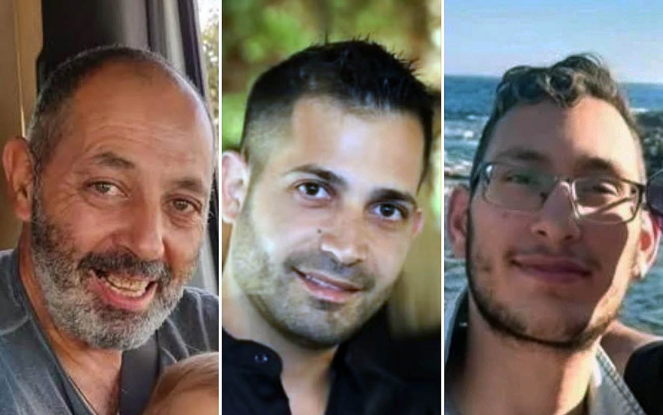 Hamas returns bodies of hostages Tamir Nimrodi, Uriel Baruch, Eitan Levy; 4th body a Palestinian