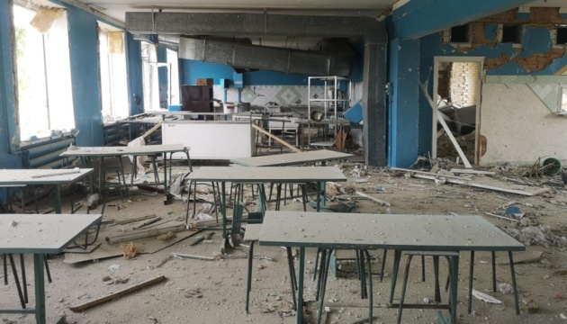 Russian artillery damages kindergarten, school in Mykolaiv region