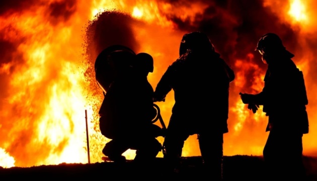 Rescuers extinguish 10 of 13 fires caused by Russia’s large-scale attack