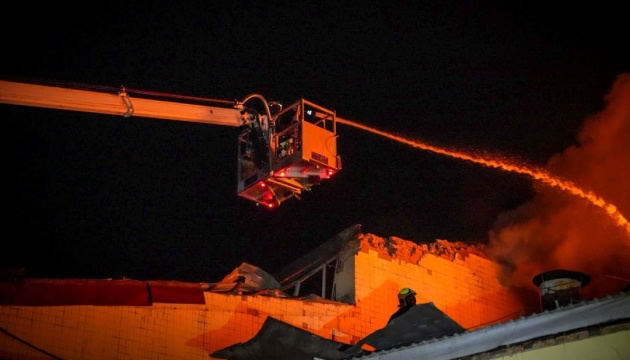 Fire in Odesa after drone attack extinguished, two injured