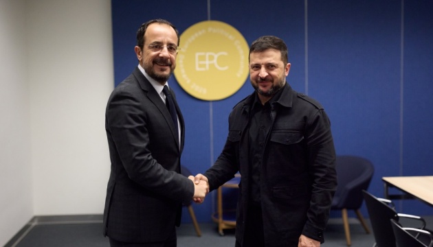 Presidents of Ukraine and Cyprus discuss infrastructure projects, defense cooperation