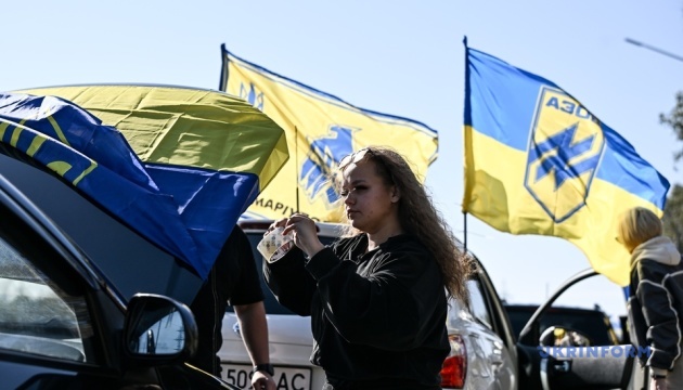 Motorcade in support of prisoners of war and missing persons held in Zaporizhzhia